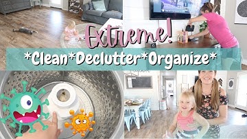 EXTREME GET IT ALL DONE WITH ME || CLEAN DECLUTTER ORGANIZE || MINIMALISM