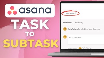 How To Turn A Task Into A Subtask In Asana | Quick Tutorial