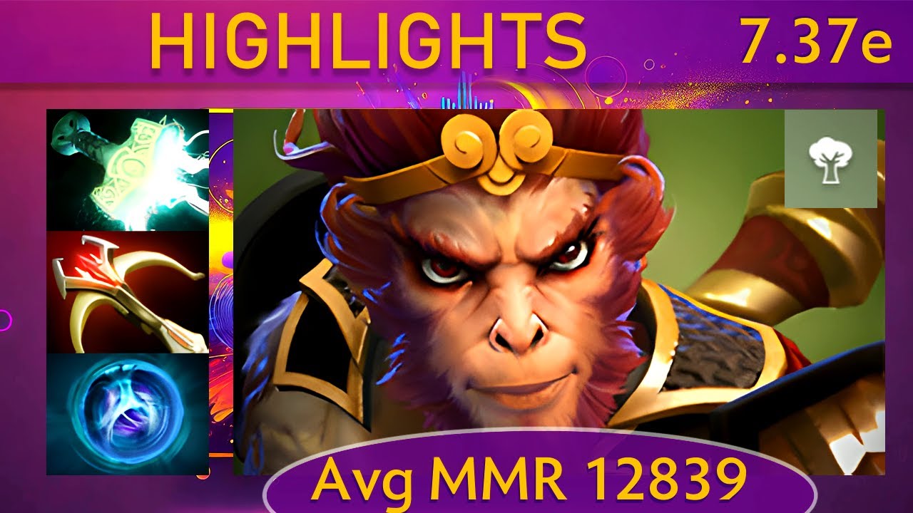 ⭐ 7.37e Monkey King |K+A-D - 26 KP - 76%| Mid Highlights - Dota 2 Top MMR