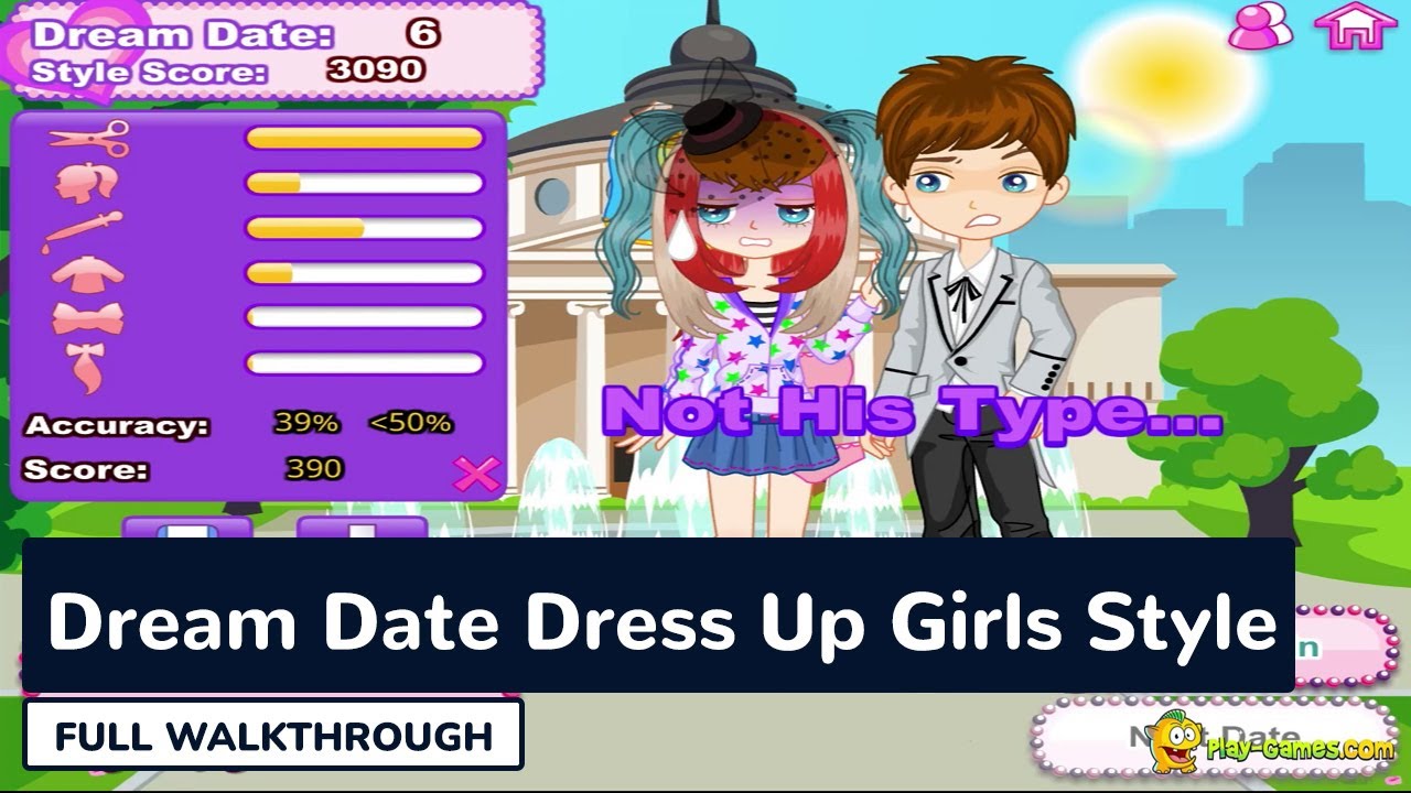 Dream Date Dress Up Girls Style - Full Gameplay Walkthrough 