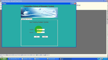 Biometric Authentication using Eye Tracking and Fingerprint | C#.net | Final Year Project