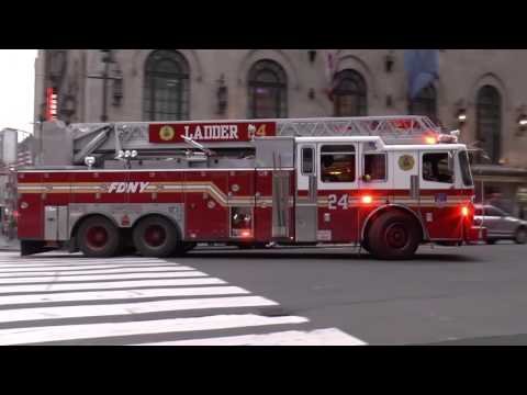 FDNY Ladder 24 responding code 3