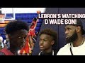 LeBron & Bronny WATCH Zaire Wade! INSANE POSTER & GAMEWINNER inFront of Dwyane Wade