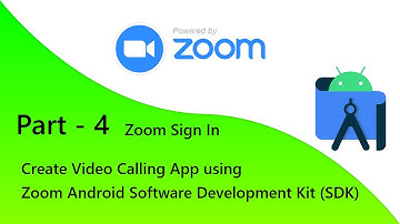 Part-4 Zoom Sign In | Integrate Zoom with New or Existing App | Zoom Android SDK | Android Studio