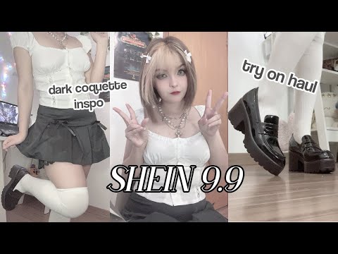 SHEIN 9.9 - UNBOXING COM ROUPAS ESTILO DARK COQUETTE✨