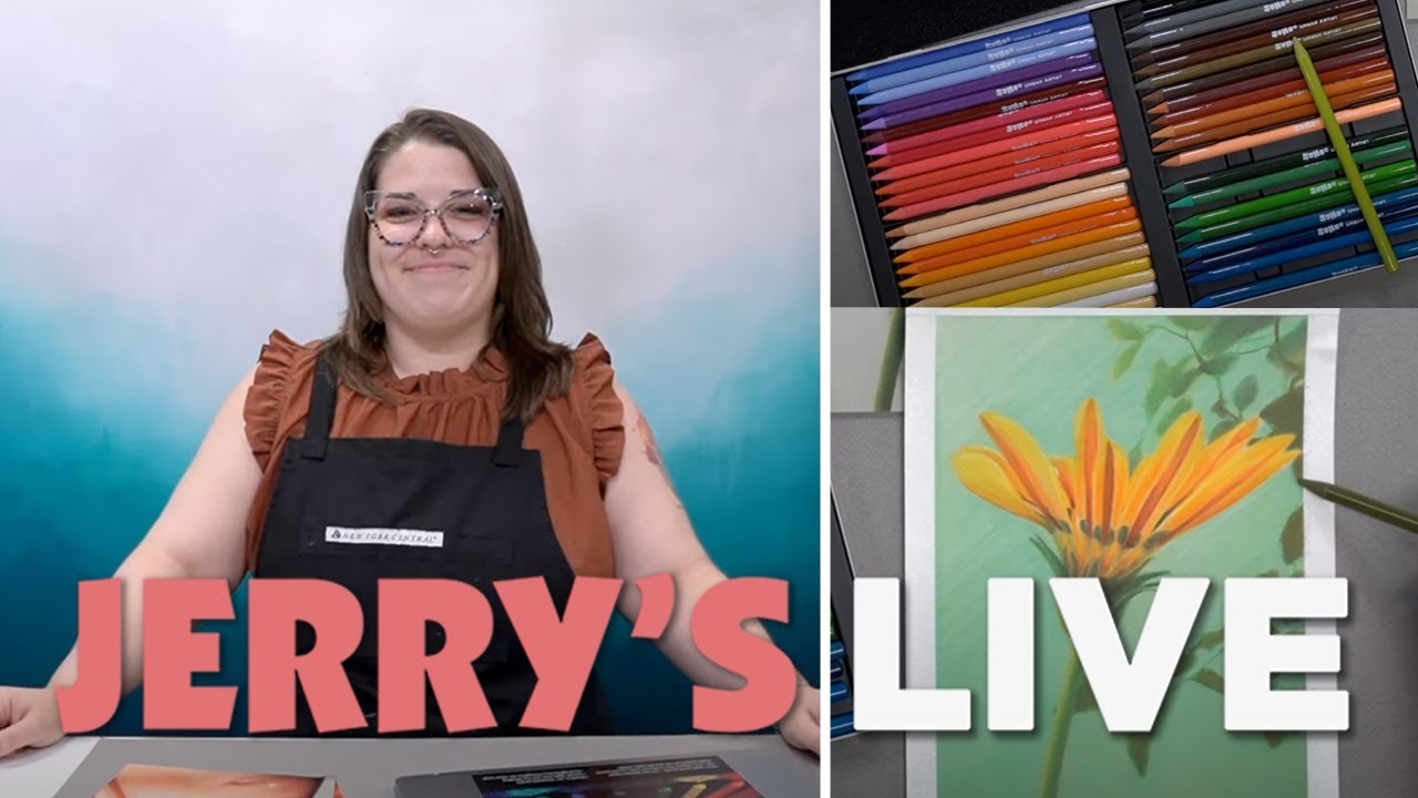 Jerry's LIVE Episode #JL395: NEW Woodless Pastel Pencils