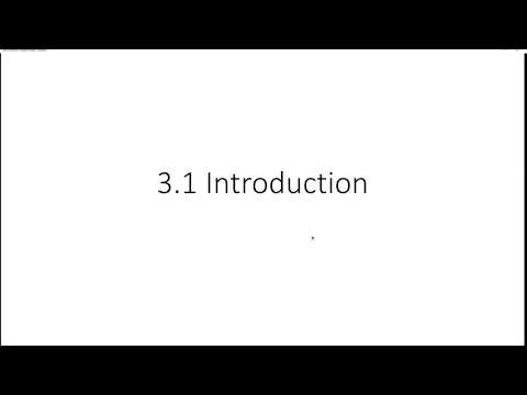 3.1 Introduction