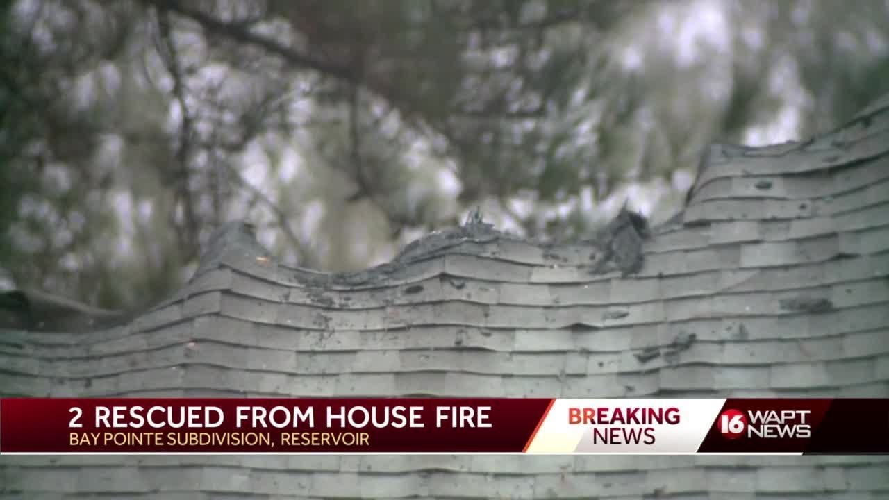 Two People Rescued From House Fire - YouTube