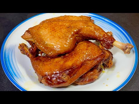 雞腿直接放醬油中泡2天，味道比臘肉還好吃，簡單易學，超好吃 【阿朝哥美食】#雞腿 #雞腿做法 #雞腿食譜