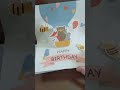 Animals and Hot Air Balloon Happy Birthday Pop-Up Card #happybirthday #popupcard