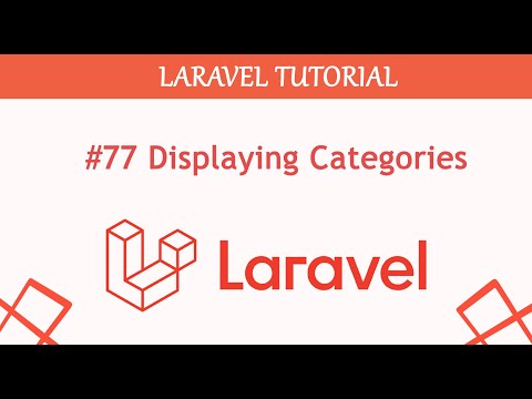 #77 Displaying Categories in form Complete Blogging Content Management System in Laravel