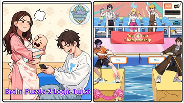 Brain Puzzle 2 Logic Twist Level 33: Help Tim win the game !Gameplay Solution