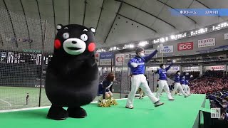 くまモン、ホンダ熊本を全力応援　東京ドームで軽快に　都市対抗