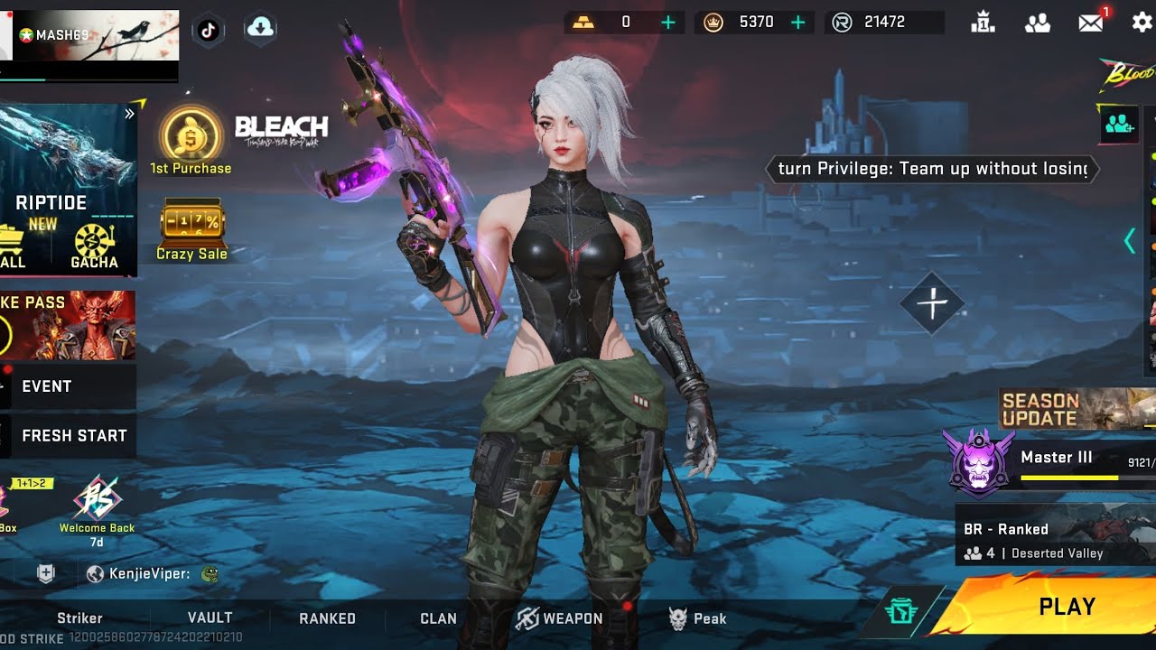 ကြမ်းပြမယ် အသေ 🤫(Blood Strike Gameplay Myanmar Ver ) 