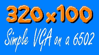 Simple VGA for Ben Eater's 6502 - Increasing the resolution