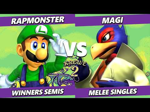 KREWE 2 TOP 8 - RapMonster (Luigi) Vs. Magi (Falco) Smash Melee - SSBM