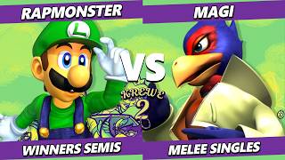 KREWE 2 TOP 8 - RapMonster (Luigi) Vs. Magi (Falco) Smash Melee - SSBM screenshot 3