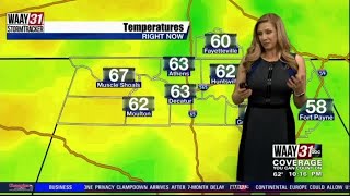 Tracking mid-week warmth