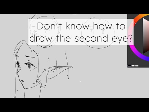 Don't know how to draw the second eye?
