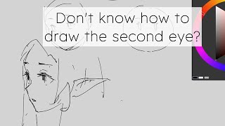 Don't know how to draw the second eye?