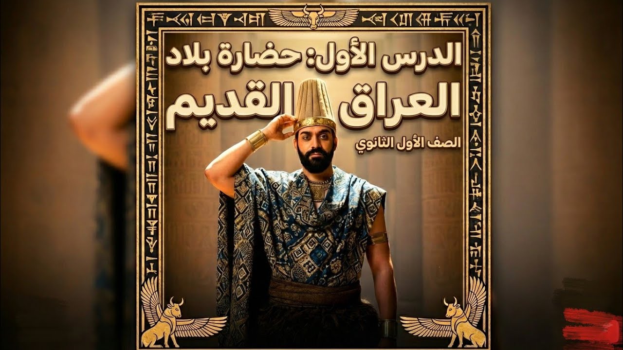 شرح الدرس الاول | حضاره بلاد العراق القديم | الصف الاول الثانوي| الجزء الاول 