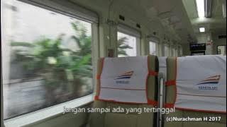 Announcement kereta api Argo Parahyangan Tambahan memasuki stasiun Bekasi, Eko Premium K3 0 17 29