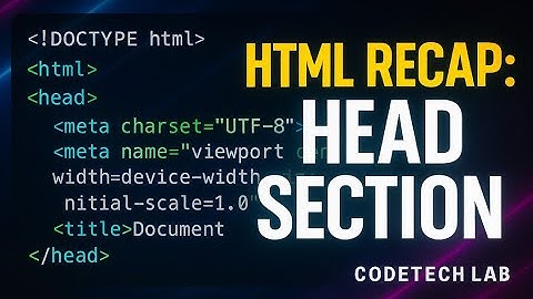 Recap of HTML Boilerplate Explained | Head Tags, Meta Tags & Page Setup (Beginner Guide)-Video 1