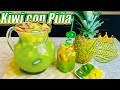 Agua Fresca De kiwi 🥝 Y Piña 🍍/ Super Refrescante 🧊🥤😋