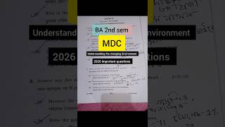 2nd sem BA 2025 final question, paperMDC