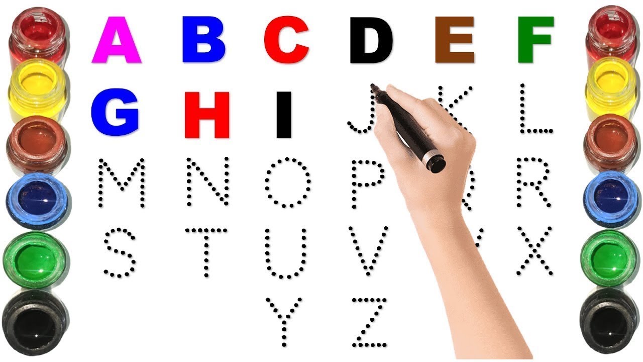 To Abc ABCD, abc, a to z alphabet , ABCD while coloring for kids, Learn to ...