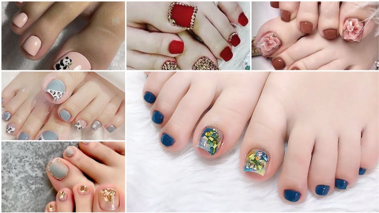 Feet nails art designs / Beautiful nails art designs