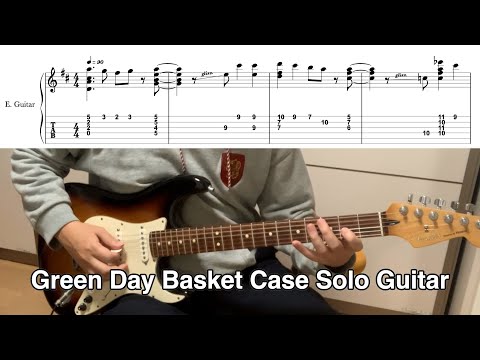 Basket Case Solo Guitar (Only Flat Pick) - Green Day