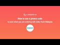 CupoNation Malaysia guide on how to use a Cake Rush promo code
