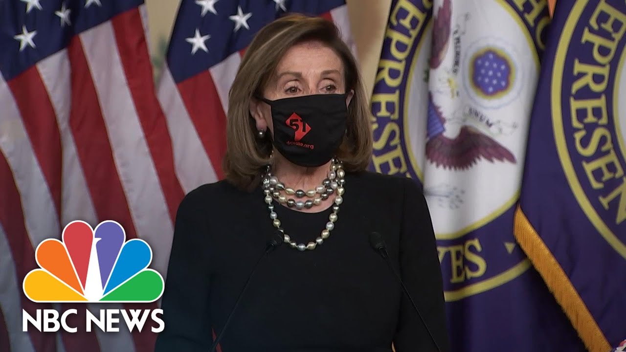 Pelosi Says D.C. Statehood Will Reaffirm Truth All ‘Deserve A Voice In Our Democracy’ | NBC News NOW