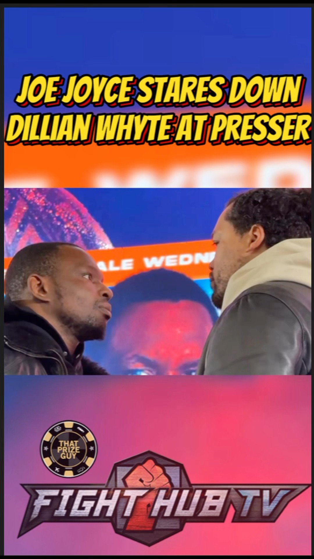 Joy Joyce STARES DOWN Dillian Whyte at first press conference!