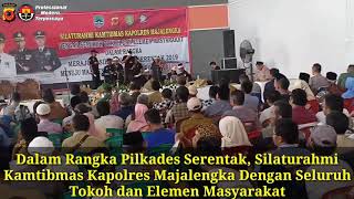 Dalam Rangka Pilkades Serentak, Silaturahmi Kamtibmas Kapolres Majalengka