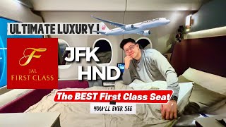 JAPAN AIRLINES FIRST CLASS ULTIMATE LUXURY Rp.200JUTA⁉️ NEW YORK 🇺🇸 to TOKYO 🇯🇵 JL3 Airbus A350-1000