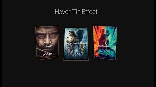COMING SOON HOVER TILT EFFECT CSS3 AND JS