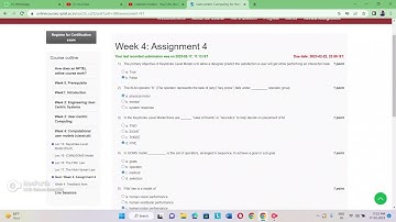 User-centric Computing for Human-Computer Interaction |ASSIGNMENT-4| WEEK-4|| ||NPTEL||