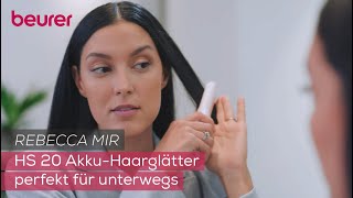 Rebecca Mir x Beurer: Akku-Haarglätter HS 20
