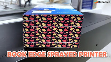 Book Sprayed Edges Printing!--RobotJet Book Edge Single Pass Digital Printer! #printing #books