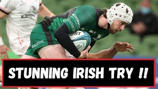 Mack Hansen stunning try | France v Ireland | 2022 Guinness Six Nations