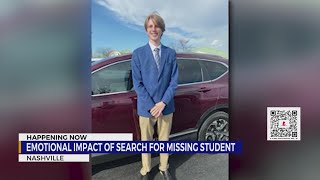 Riley Strain Emotional impact of search for student