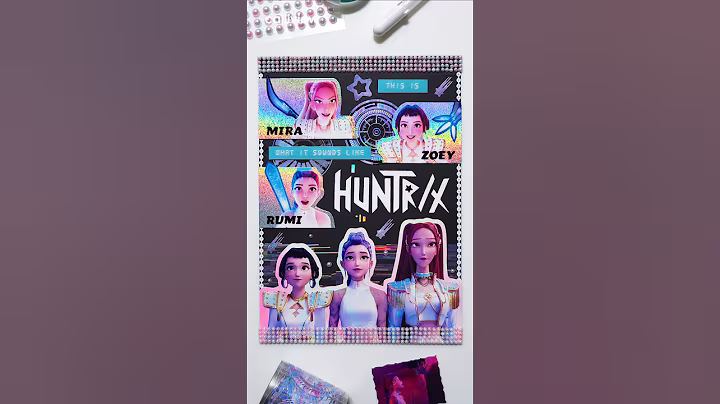 Scrapbooking KPop Demon Hunters Huntrix What It Sounds Like (HUNTR/X) 케이팝 데몬 헌터스 헌트릭스 다꾸 Journaling