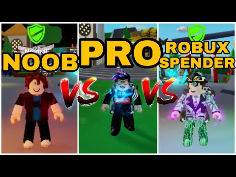 Noob Vs Pro Vs Robux Spender In Roblox Ninja Legends - bux city robux