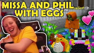 Philza & Missa Complete Egg Task SOO WHOLESOME!! Also Missa SINGS For The EGGS on QSMP Prison