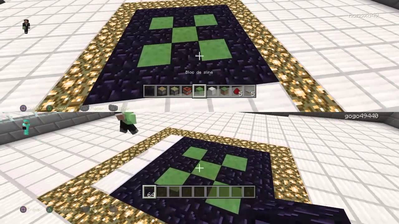 Tuto 1 trampoline minecraft ps4 YouTube