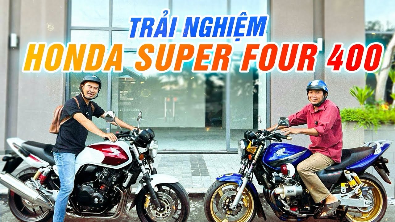 Tiết Cương phấn khích khi lần đầu được trải nghiệm Honda Super Four 400