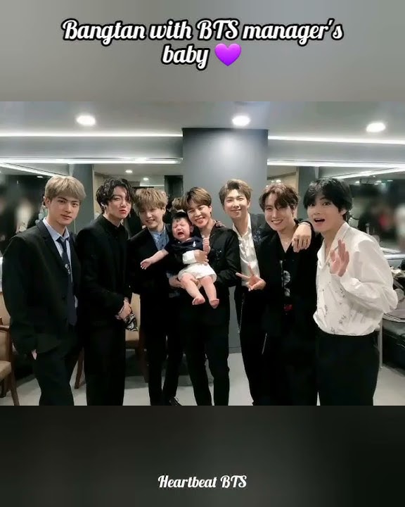 Bangtan with BTS manager's baby 😊💜💜 #shorts #bts #ytshorts