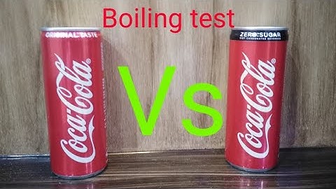 Coca-Cola vs Coca-Cola zero boil test by Technology plans